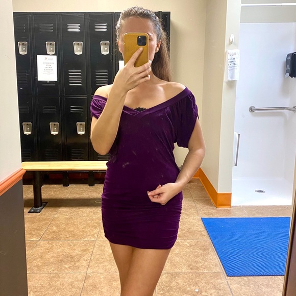Like-New Sexy Deep Purple Rose Dress 🥀 - Picture 6 of 8